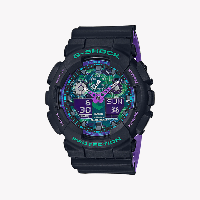 Casio G-Shock Ga-100bl-1adr - Rugged Elegance For Adventurous Men's Watch by i-watch