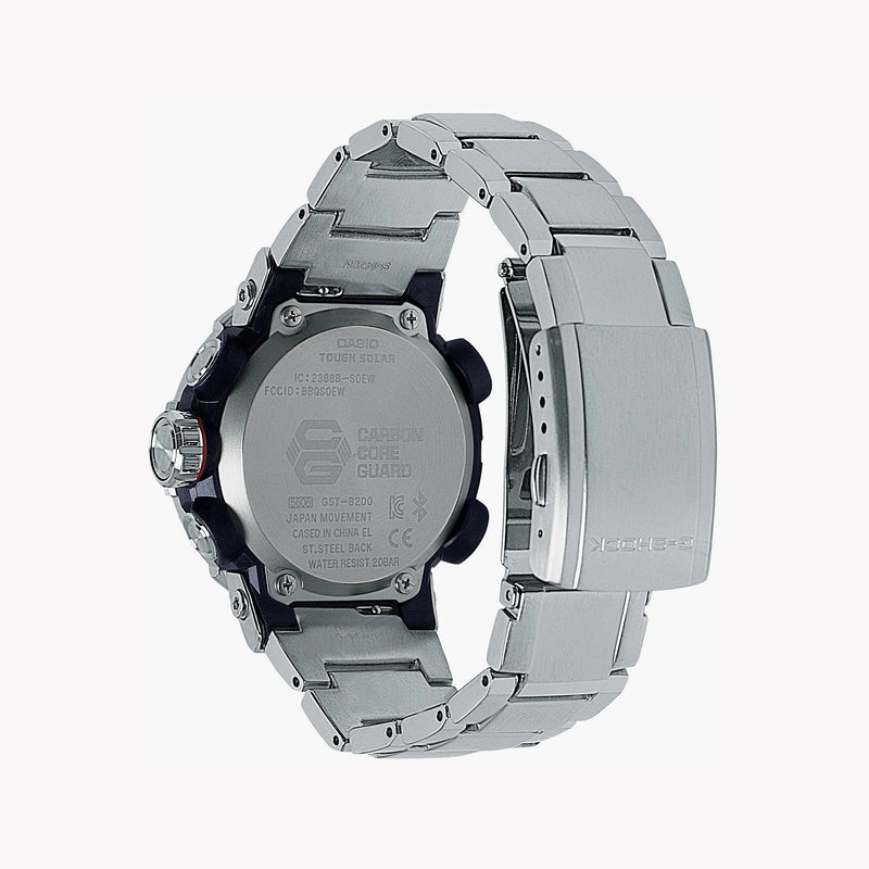 Casio G-Shock Gst-B200d-1adr - Boldly Built For Adventure & Style Men's Watch With Silver Stainless Steel BAnd and Black Dial by i-watch