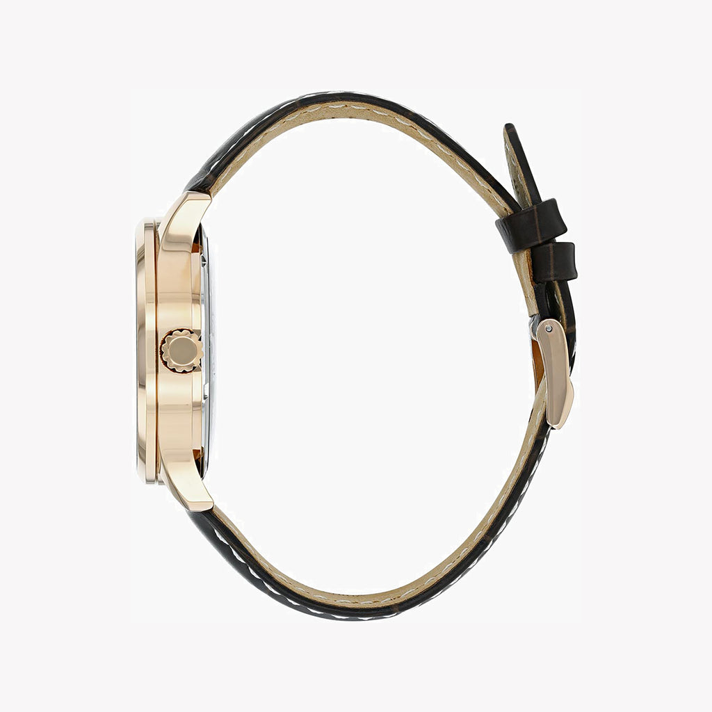 CITIZEN NJ0113-10A - ELEGANT AUTOMATIC TIMEPIECE WITH ROSE GOLD & LEATHER STRAP-i-Watch-3