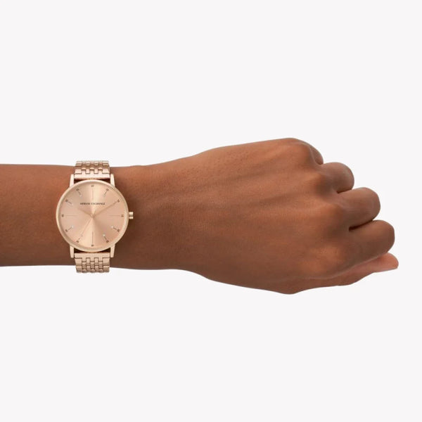 Armani Exchange Women's Rose Gold Watch, Stainless Steel | Ax5581