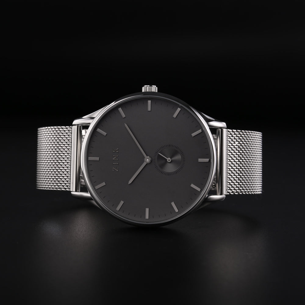 Zink Men's Stainless Steel Watch - Silver & Black | Zk130g5ms-36 by i-watch