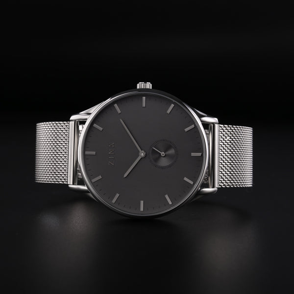 Zink Men's Stainless Steel Watch - Silver & Black | Zk130g5ms-36 by i-watch