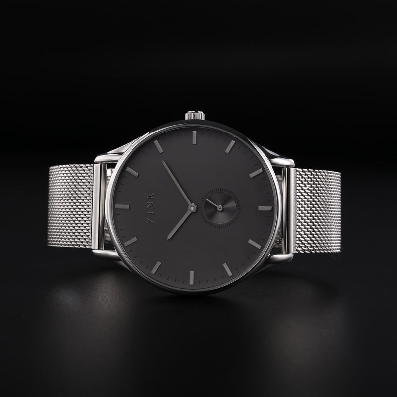 Zink Men's Stainless Steel Watch - Silver & Black | Zk130g5ms-36 by i-watch