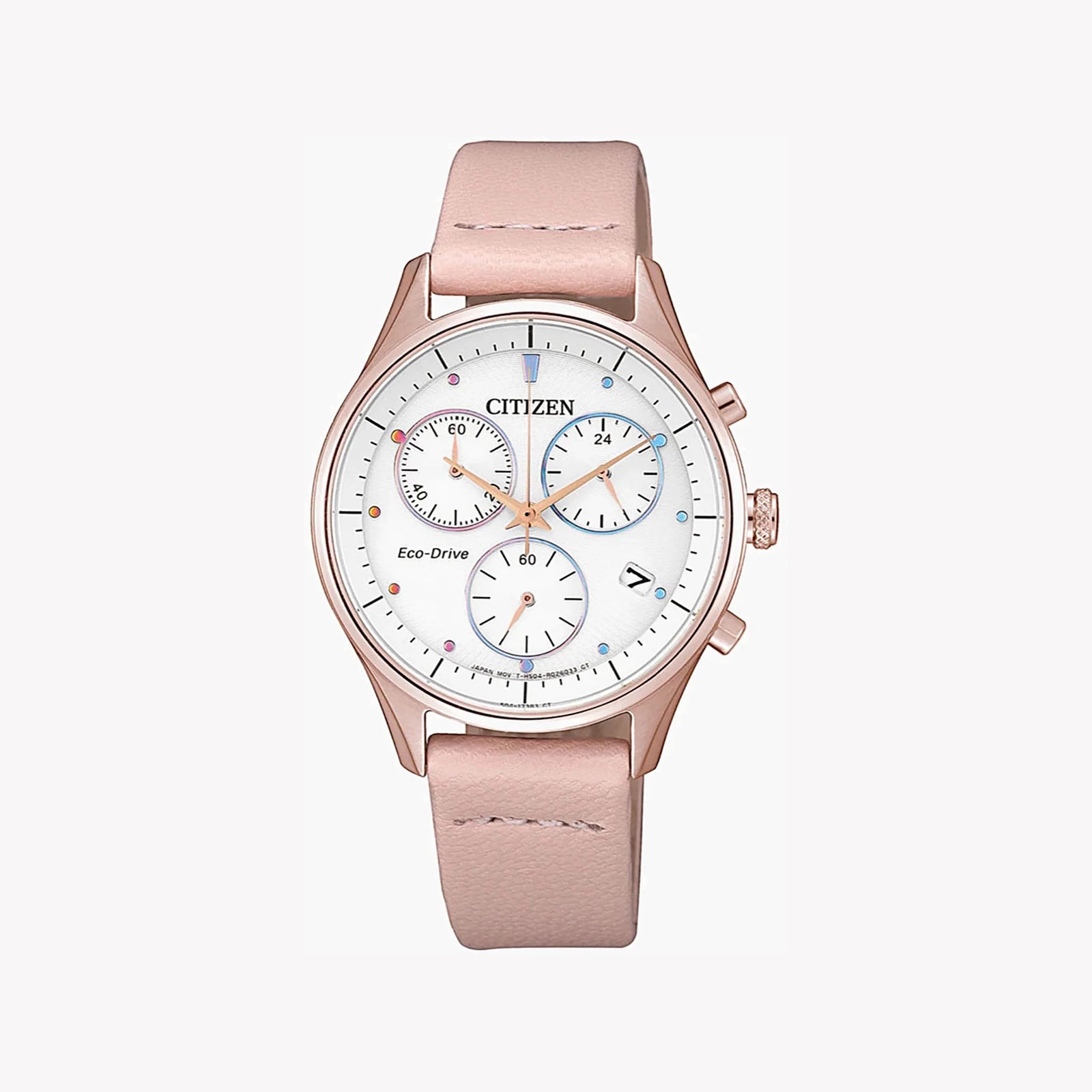 Citizen Fb1443-08a Elegant Timekeeper - Stylish Eco-Drive Women's Watch With White Dial & Brown Leather Band by i-watch