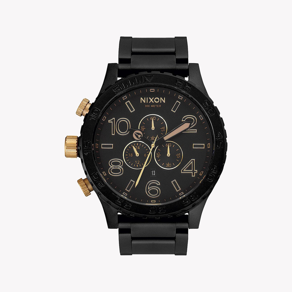 NIXON A083-1041 COMMANDER - RUGGED BLACK STAINLESS STEEL MEN'S WATCH FOR ADVENTURE