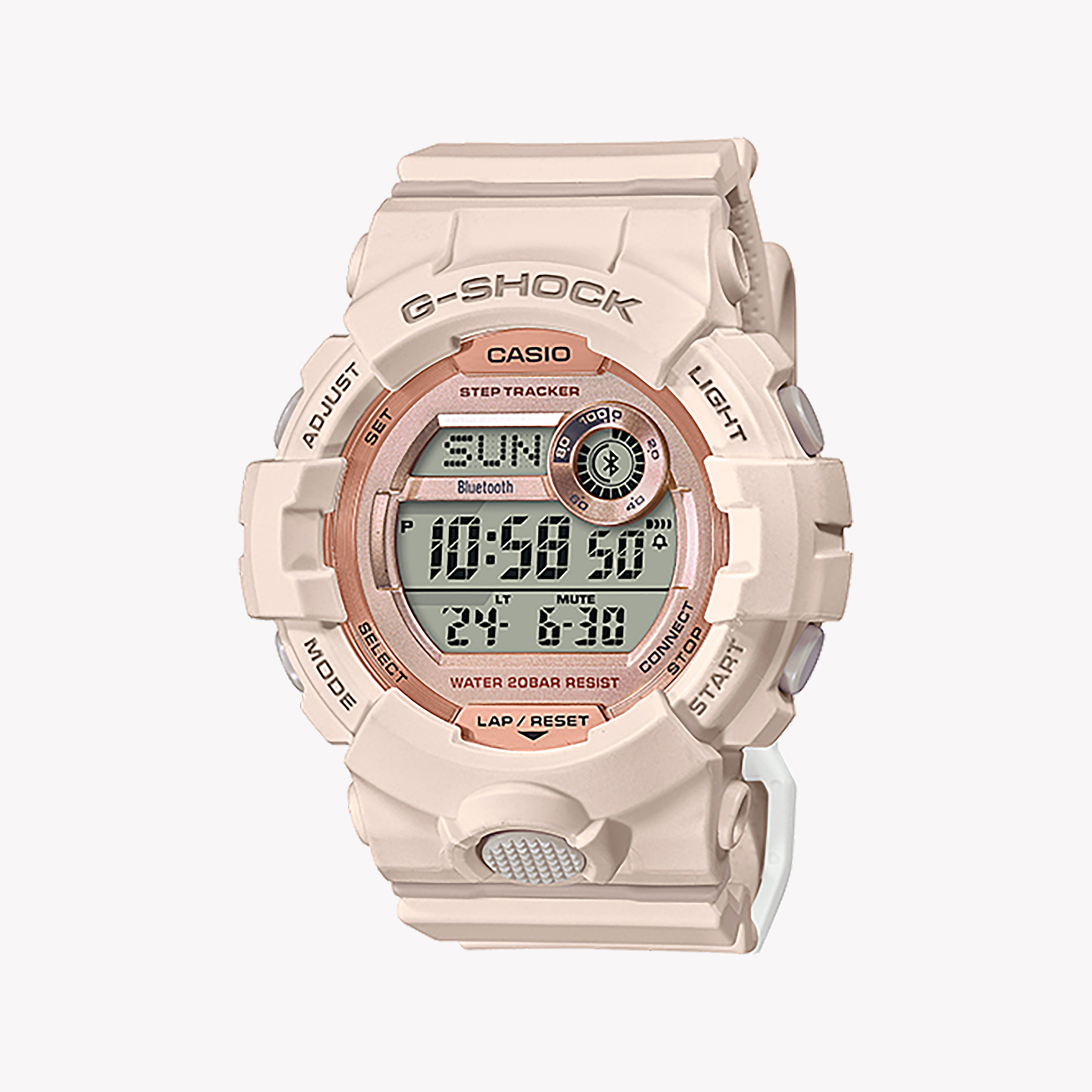 CASIO G-SHOCK GMD-B800-4DR SPORTY ELEGANCE - UNISEX TIMEPIECE WITH BEIGE RESIN BAND AND SMART FEATURES