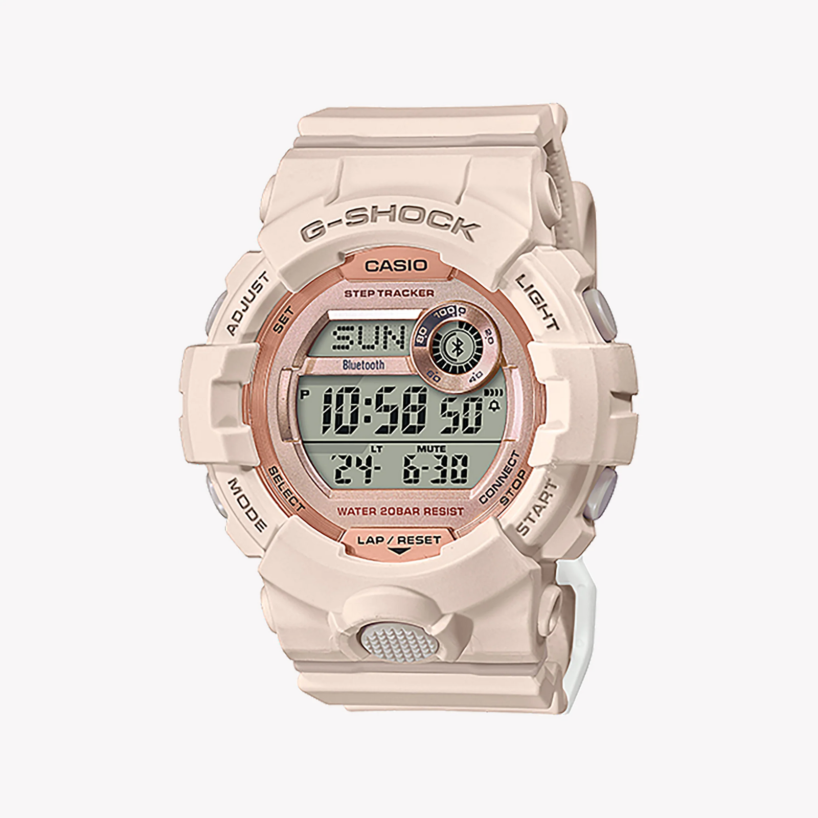 Casio G-Shock Gmd-B800-4dr Sporty Elegance - Unisex Timepiece With Beige Resin Band And Smart Features by i-watch