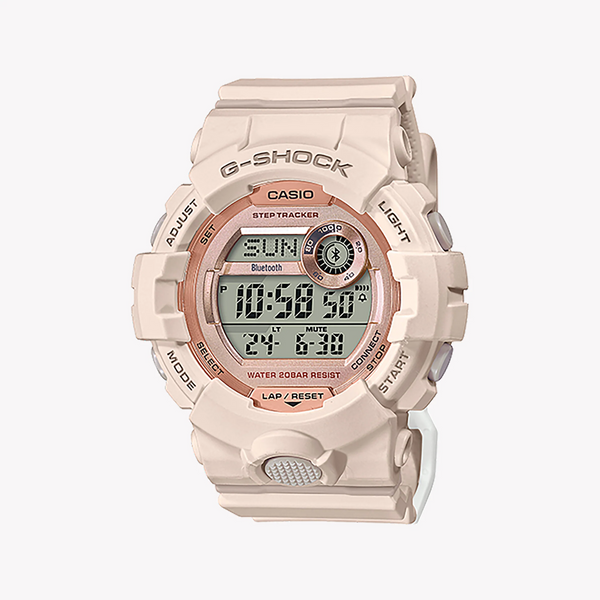 Casio G-Shock Gmd-B800-4dr Sporty Elegance - Unisex Timepiece With Beige Resin Band And Smart Features by i-watch