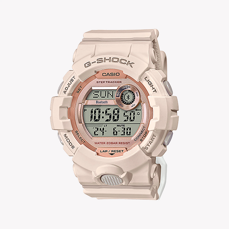 Casio G-Shock Gmd-B800-4dr Sporty Elegance - Unisex Timepiece With Beige Resin Band And Smart Features by i-watch