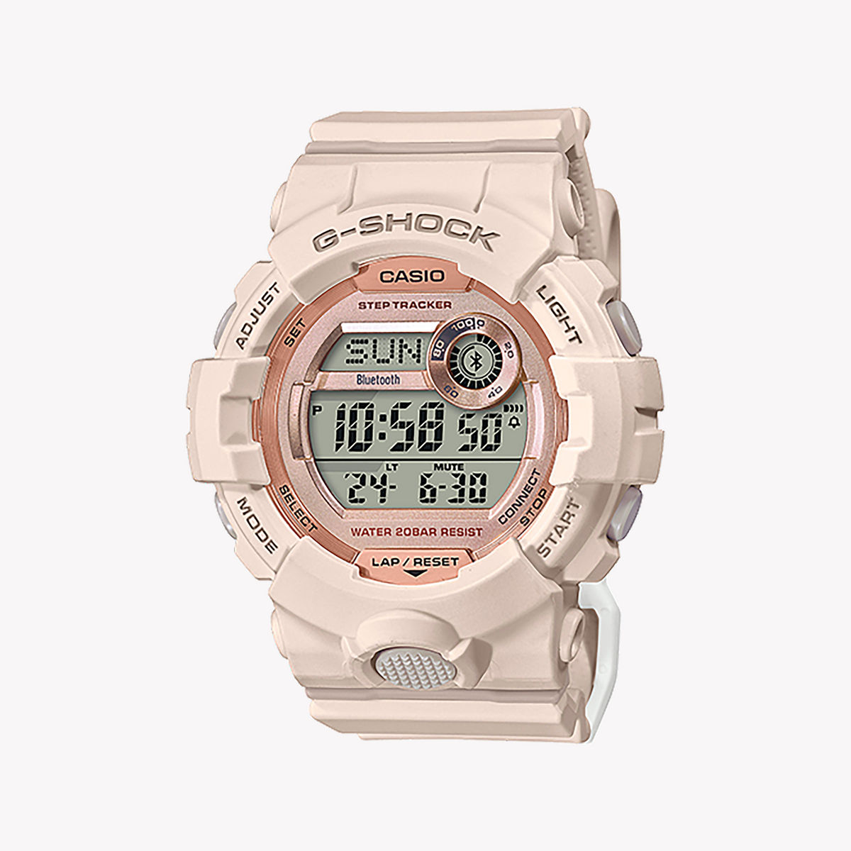 CASIO G-SHOCK GMD-B800-4DR SPORTY ELEGANCE - UNISEX TIMEPIECE WITH BEIGE RESIN BAND AND SMART FEATURES