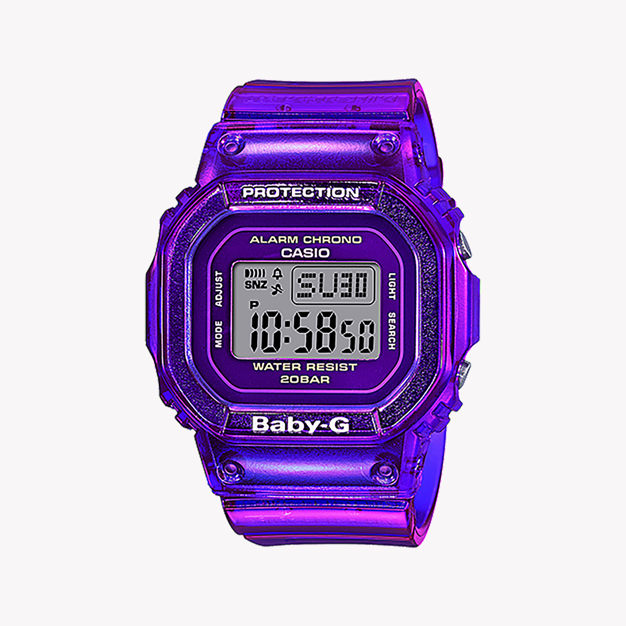 CASIO BABY-G BGD-560S-6DR SPIRIT OF ADVENTURE - VIBRANT PURPLE RESIN Women's Watch