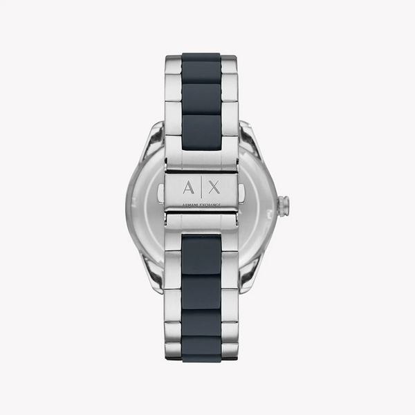 Armani Exchange Men's Silver Watch, Black Dial | Ax1834