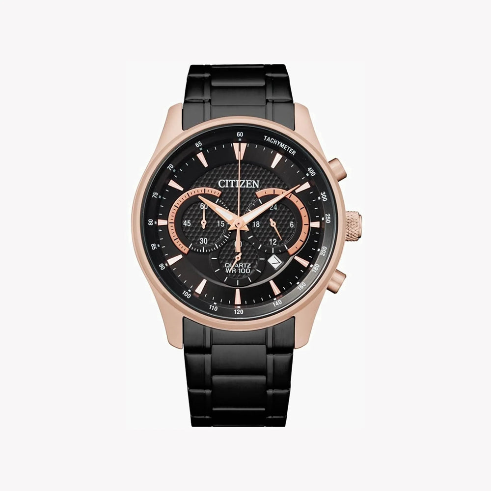 Citizen Men's Black Stainless Steel, Rose Gold Case | An8196-55e by i-watch