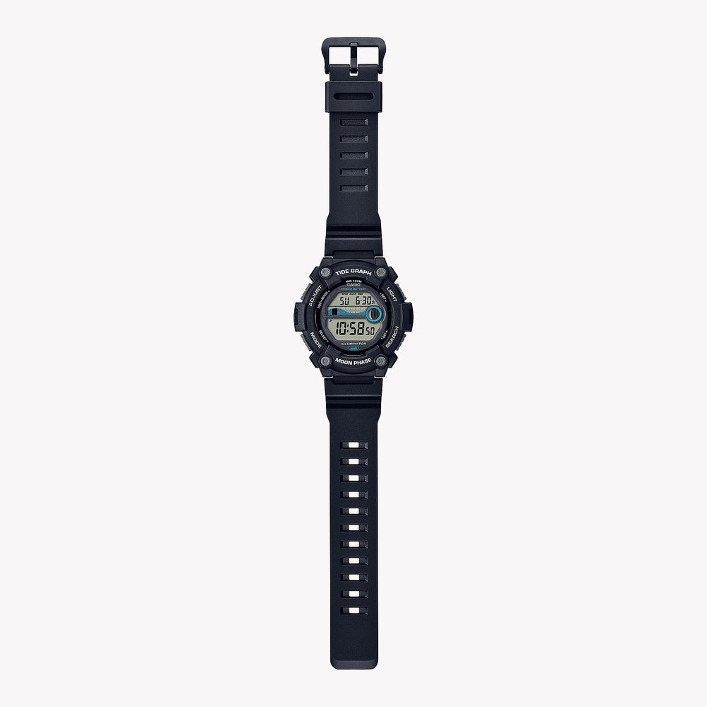 Casio Ws-1300h-1avdf Adventurer - Rugged Sporty Men's Watch With Black Resin Band & Digital Display by i-watch