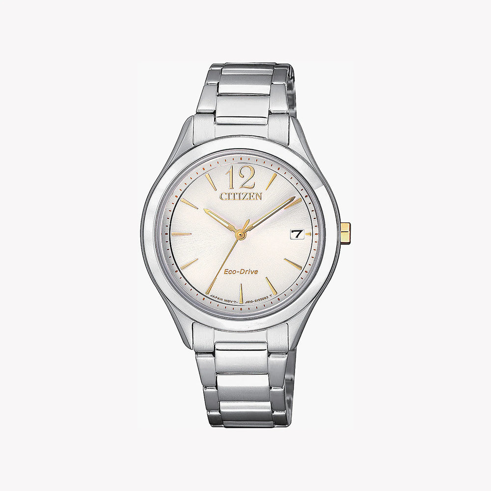 Citizen Fe6124-85a Radiant Elegance - Modern Woman's Stainless Steel Eco-Drive Watch by i-watch