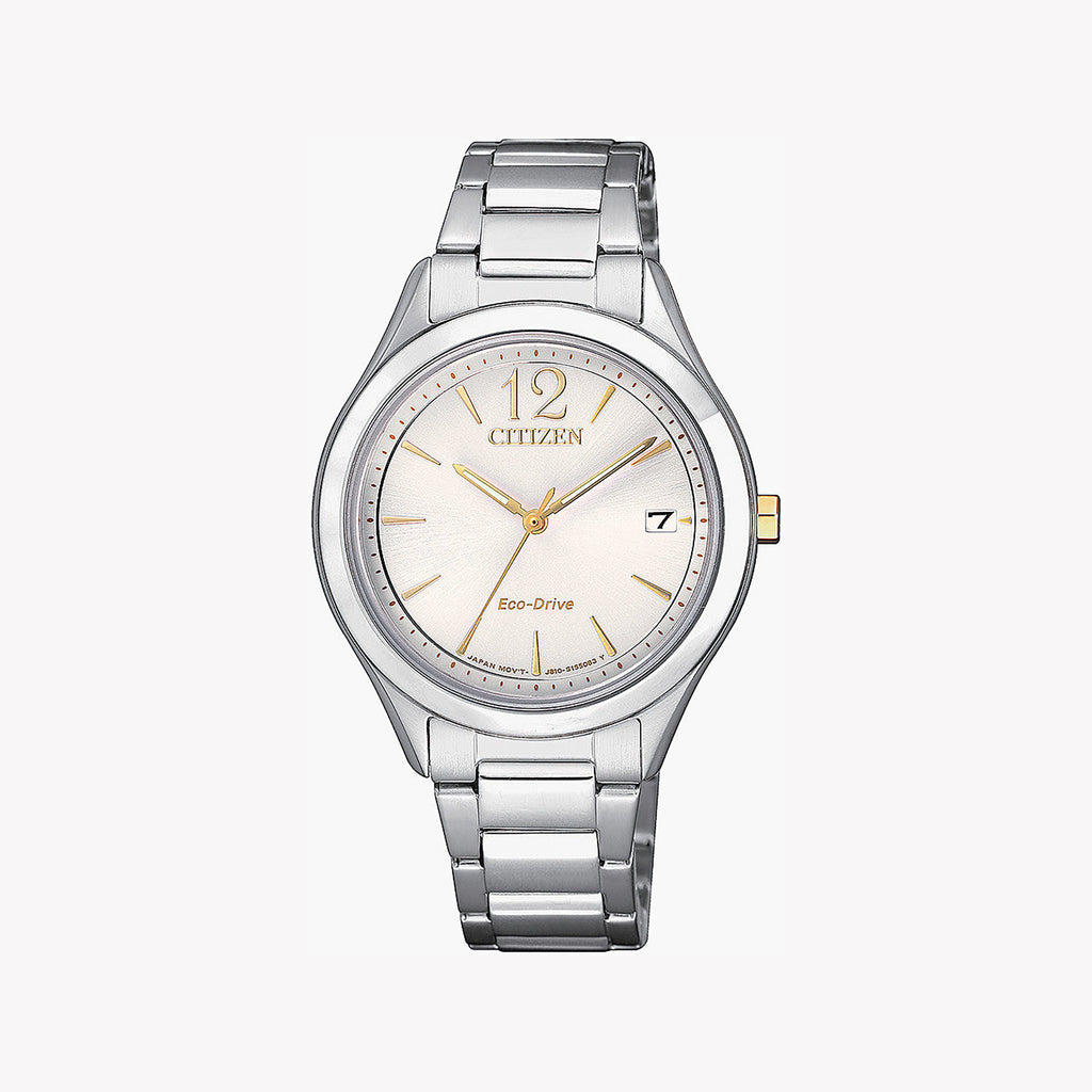 CITIZEN FE6124-85A RADIANT ELEGANCE - MODERN WOMAN'S STAINLESS STEEL ECO-DRIVE WATCH