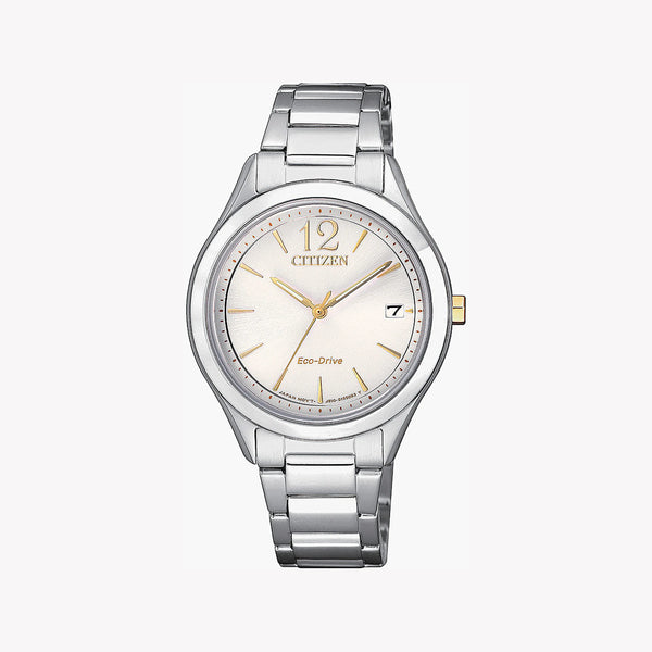 Citizen Fe6124-85a Radiant Elegance - Modern Woman's Stainless Steel Eco-Drive Watch by i-watch