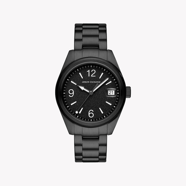 A|X ARMANI EXCHANGE AX1422 - BOLD MONOCHROME MASTERPIECE Men's Watch with Black Stainless Steel Band and Dial