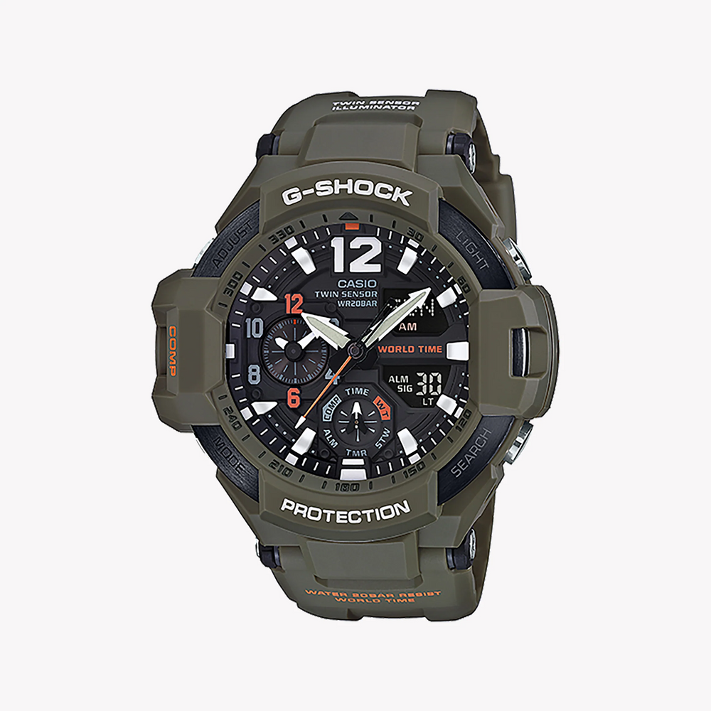 Casio G-Shock Ga-1100kh-3adr Adventure Ready - Mens Sporty Timepiece With Digital Compass by i-watch