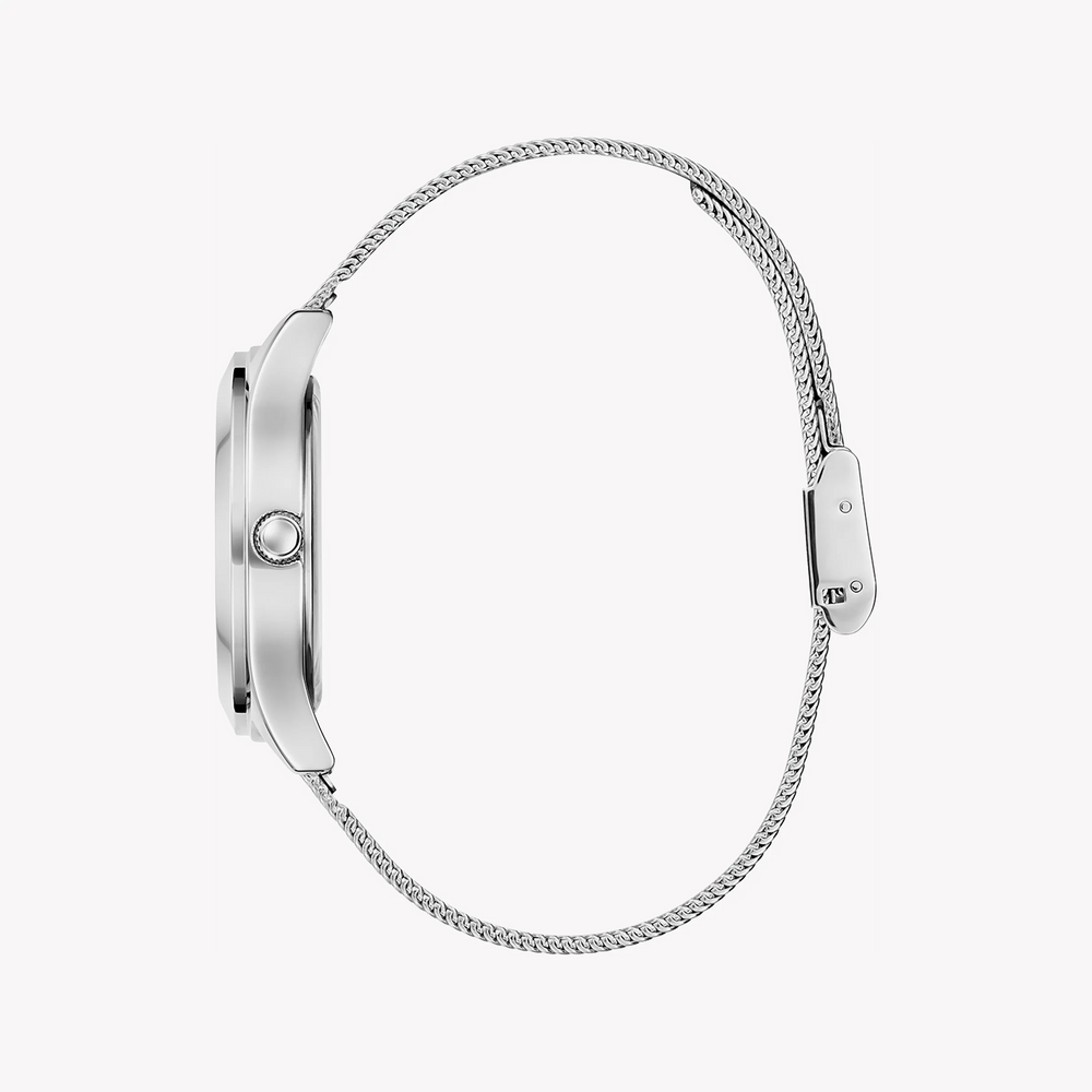 Guess Women's Silver Stainless Steel Watch, Silver Dial | Gw0835l1 by i-watch