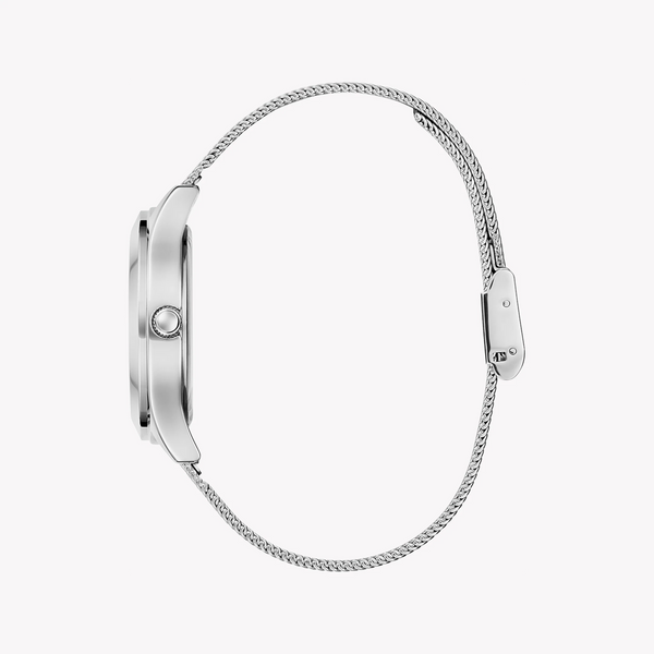 Guess Women's Silver Stainless Steel Watch, Silver Dial | Gw0835l1 by i-watch
