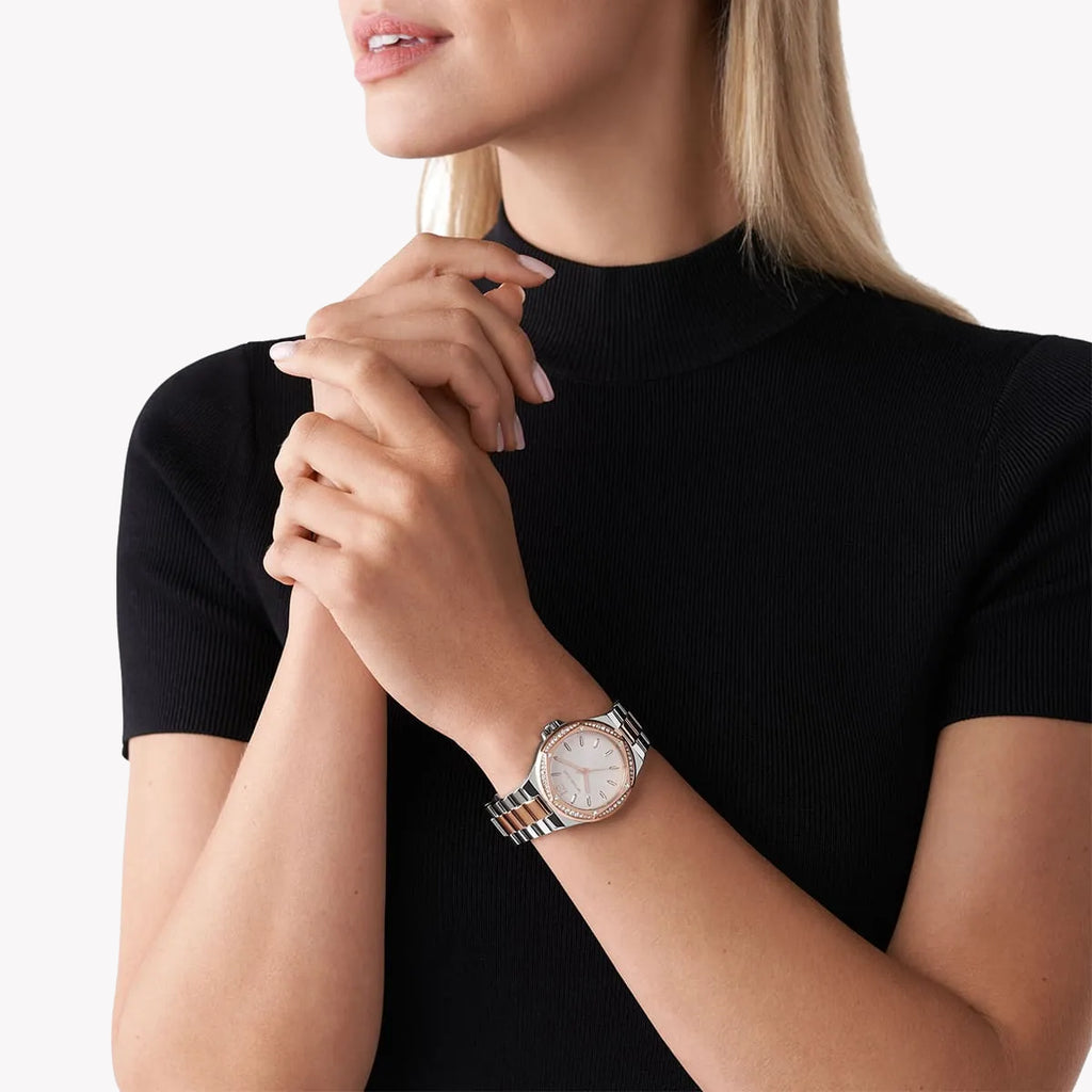 MICHAEL KORS MK6989 - ELEGANT TIMEPIECE WITH RADIANT SILVER & ROSE GOLD ACCENTS-i-Watch-4