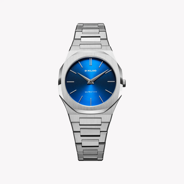 D1 MILANO Women's Silver Watch, Blue Dial | D1-UTBL21 by i-watch