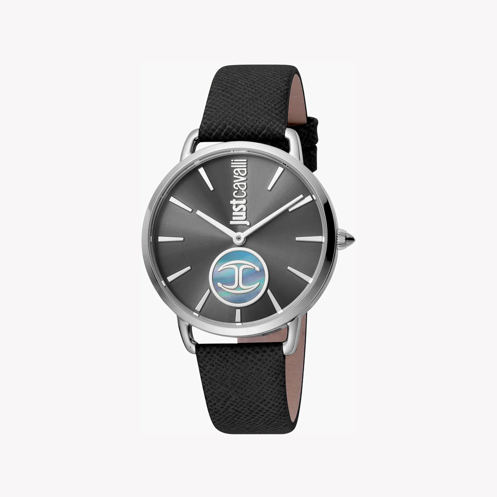 Just Cavalli Women's Black Leather Watch, Black Dial | Jc1l117l0015 by i-watch