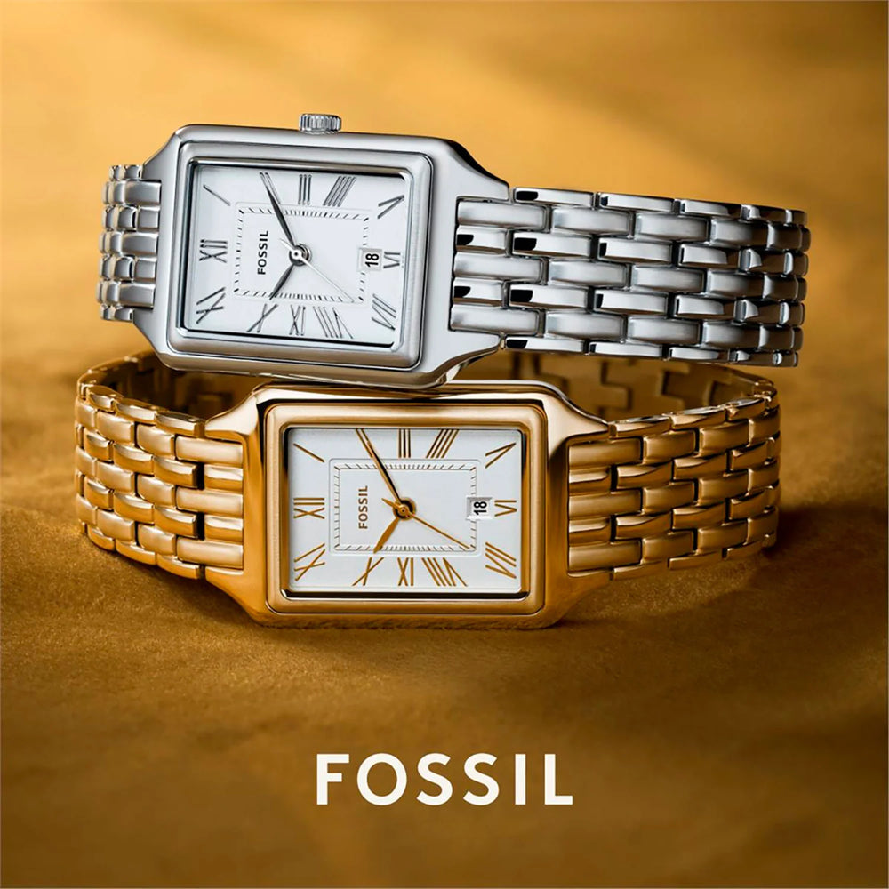 Fossil Women's Gold Stainless Steel Watch, Silver Dial | Es5220 by i-watch