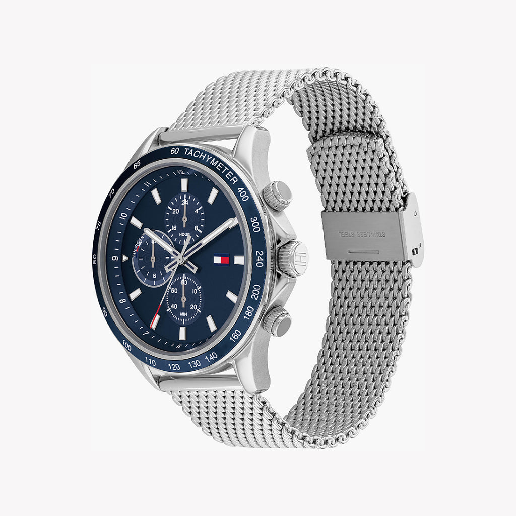 TOMMY HILFIGER 1683485 BOLD BLUE STAINLESS - MEN'S STATEMENT WATCH-i-Watch-2