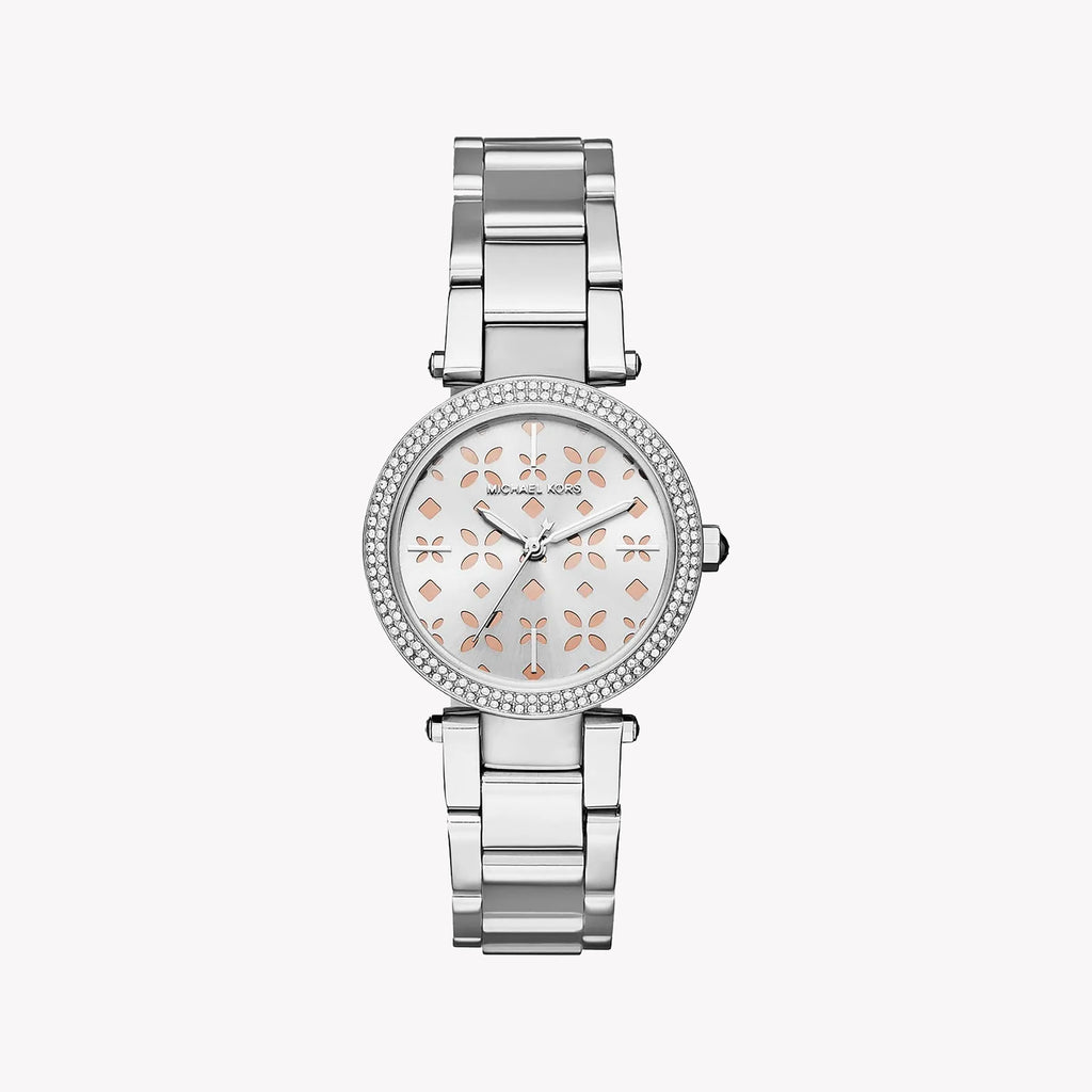 MICHAEL KORS MK6483 CHIC SOPHISTICATION - STUNNING SILVER STAINLESS STEEL WOMEN'S WATCH