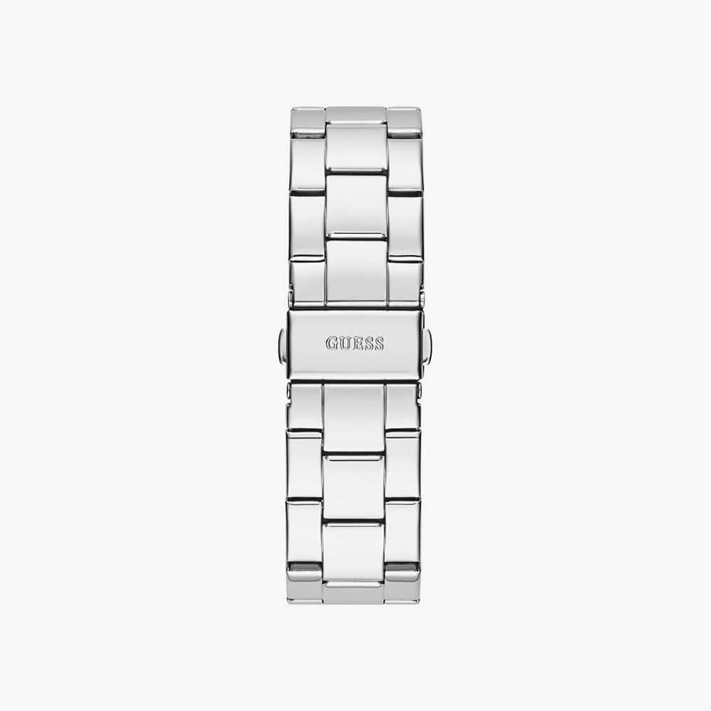 Guess Unisex Silver Stainless Steel Watch, Silver Dial | Gw0292l1 by i-watch
