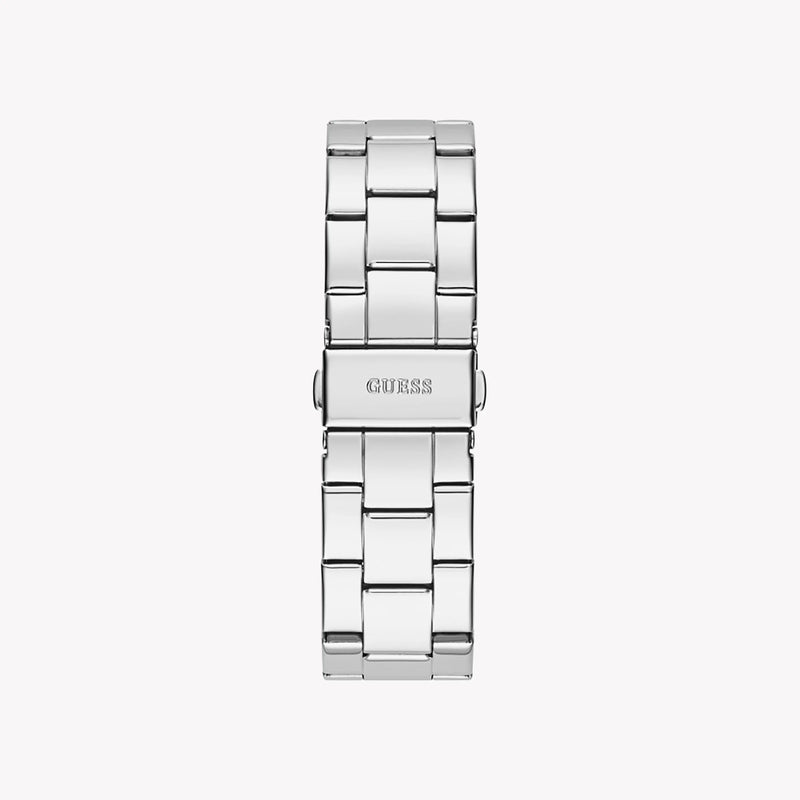 Guess Unisex Silver Stainless Steel Watch, Silver Dial | Gw0292l1 by i-watch