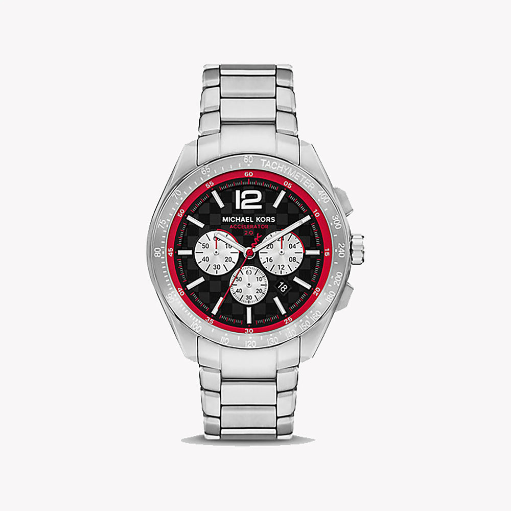 Michael Kors Men's Silver Stainless Steel Watch, Multicolor Dial | Mk9176 by i-watch