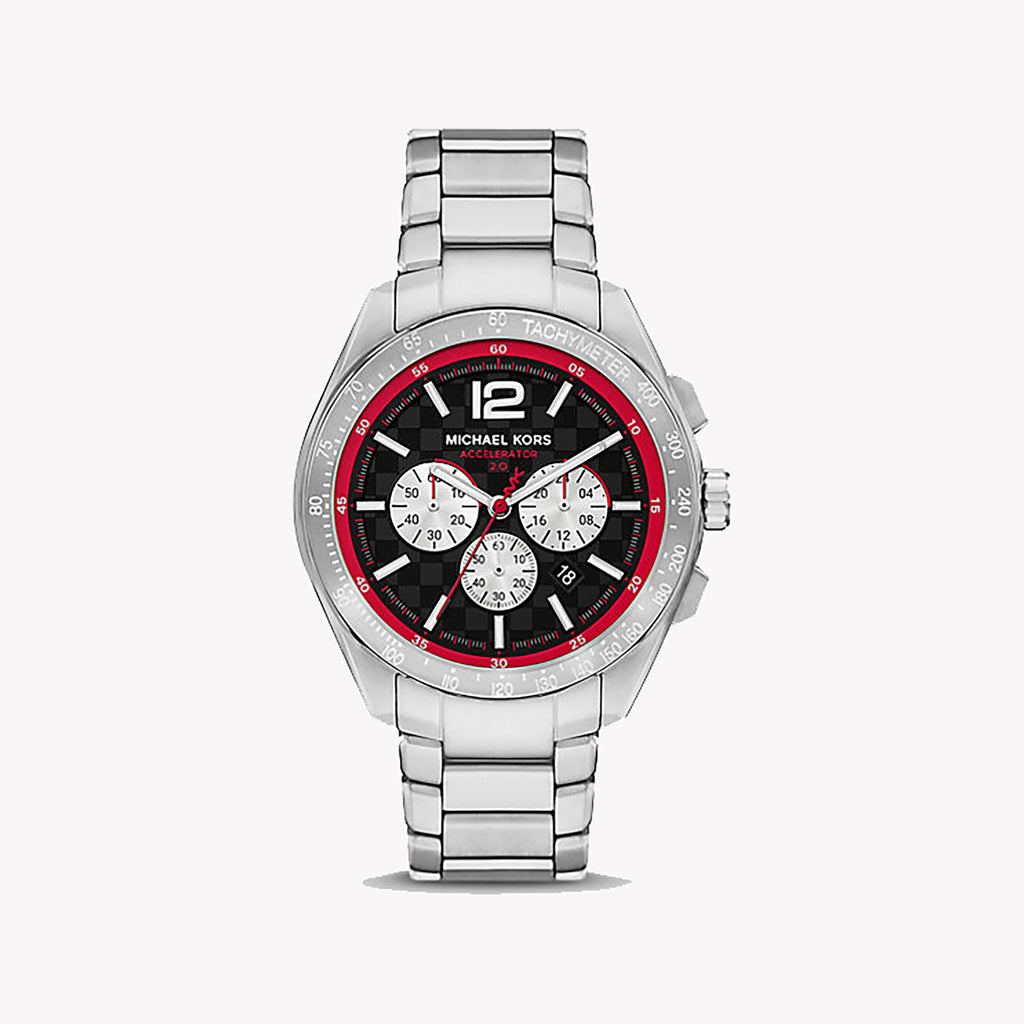 MICHAEL KORS MK9176 TIMEPIECE - ELEGANT SILVER WITH VIBRANT MULTICOLORED DIAL Men's Watch