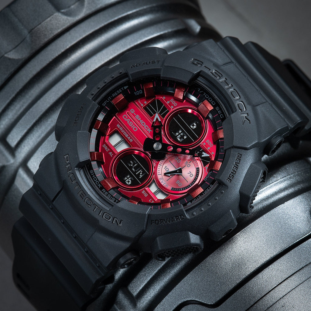 CASIO G-SHOCK GA-140AR-1ADR BOLD RESILIENCE - MEN'S BLACK RESIN ADVENTURE WATCH-i-Watch-2