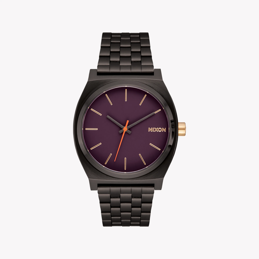 Nixon Men's Black Stainless Steel, Purple Dial | A045-5270 by i-watch