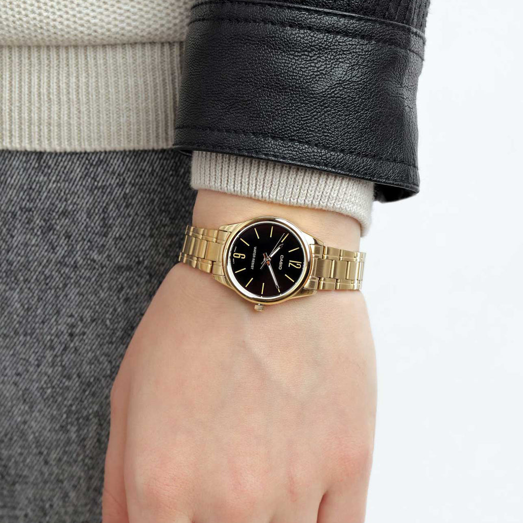 CASIO Women's Watch with Gold Stainless Steel Case and Gold Stainless Steel Band-i-Watch-2