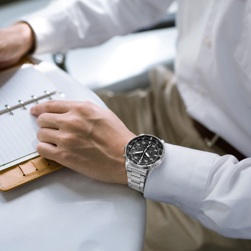 CITIZEN Eco-Drive CA0690-88E BOLD PERFORMANCE - Men's Chronograph with Stylish Silver Finish-i-Watch-6