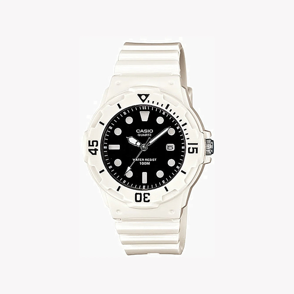 Casio Men's White Resin Watch, Black Dial | Lrw-200h-1evdf by i-watch