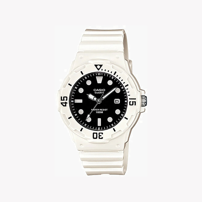 Casio Men's White Resin Watch, Black Dial | Lrw-200h-1evdf by i-watch