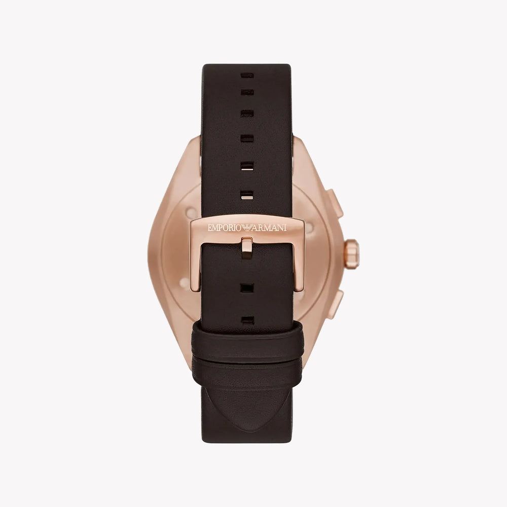 Emporio Armani Men's Rose Gold Watch, Blue Dial | Ar11554 by i-watch