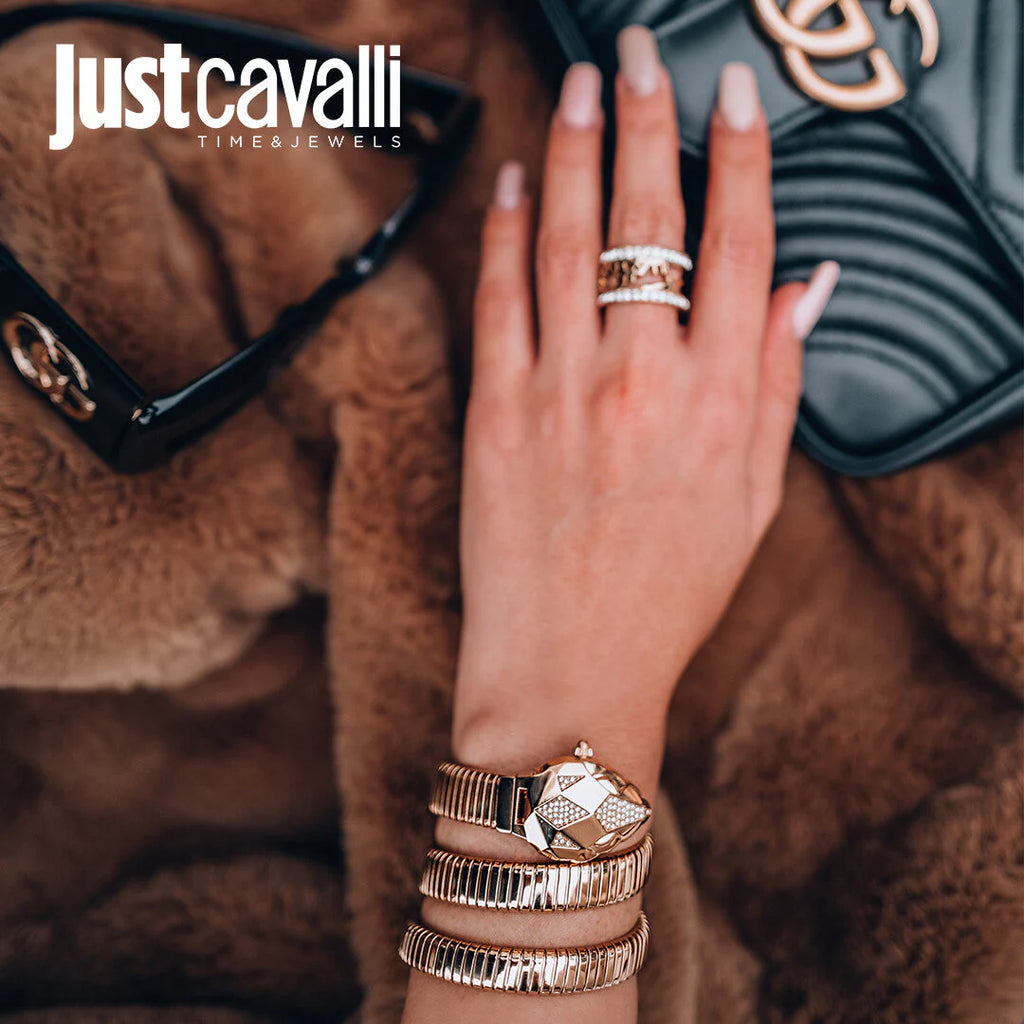 JUST CAVALLI Women's Watch with Gold Stainless Steel Case and Gold Stainless Steel Band-i-Watch-4
