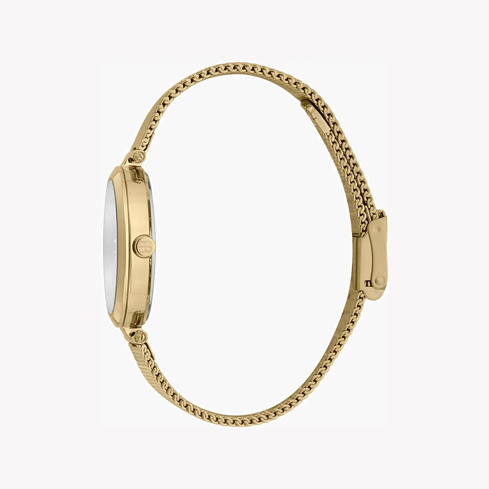 Esprit Women's Gold Stainless Steel Watch, Silver Dial | Es1g133m0045 by i-watch