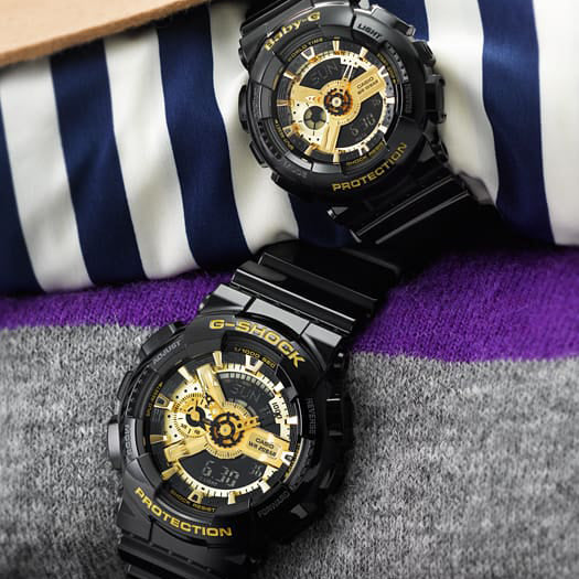 Casio G-Shock Men's Black Resin, Multicolor Dial | Ga-110gb-1aer by i-watch