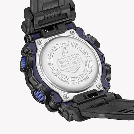 Casio G-Shock Ga-900vb-1adr - Bold Adventurer Men's Watch With Vibrant Blue Dial & Black Resin Band by i-watch