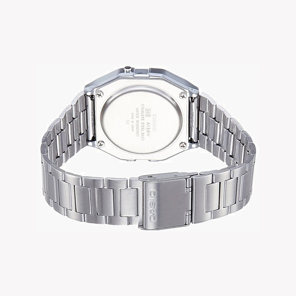 Casio A158wa-1df Adventure Time - Stylish Digital Watch With Sleek Silver Finish by i-watch