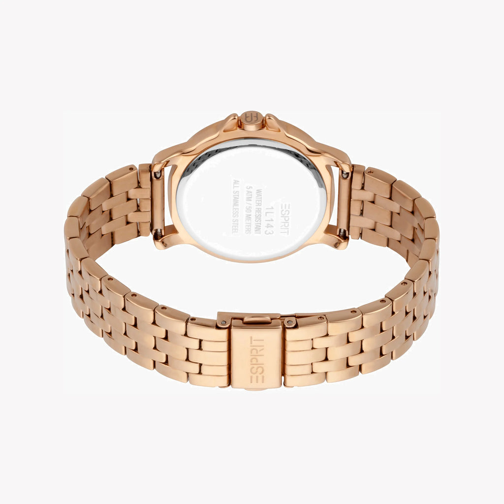 ESPRIT Women's Watch with Rose Gold Stainless Steel Case and Rose Gold Stainless Steel Band-i-Watch-3