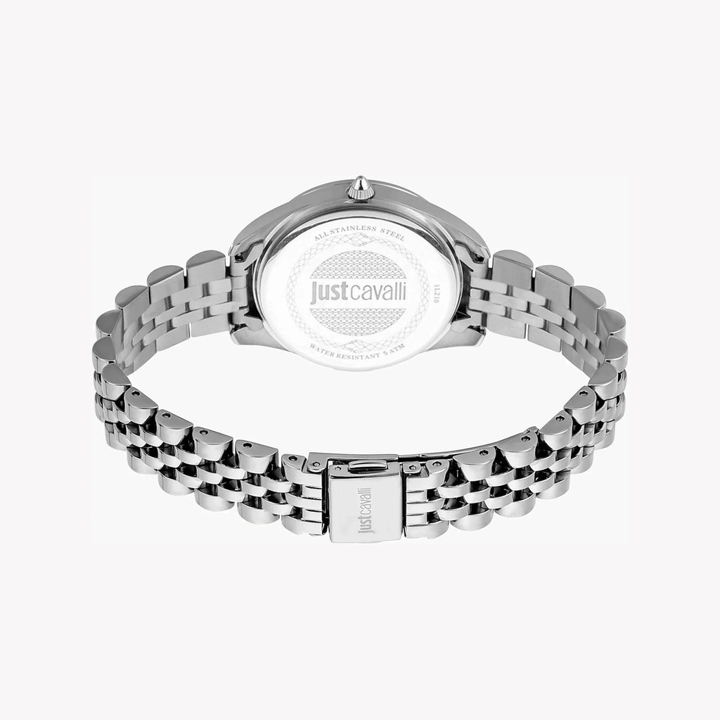JUST CAVALLI Women's Watch with Silver Stainless Steel Case and Silver Stainless Steel Band-i-Watch-3