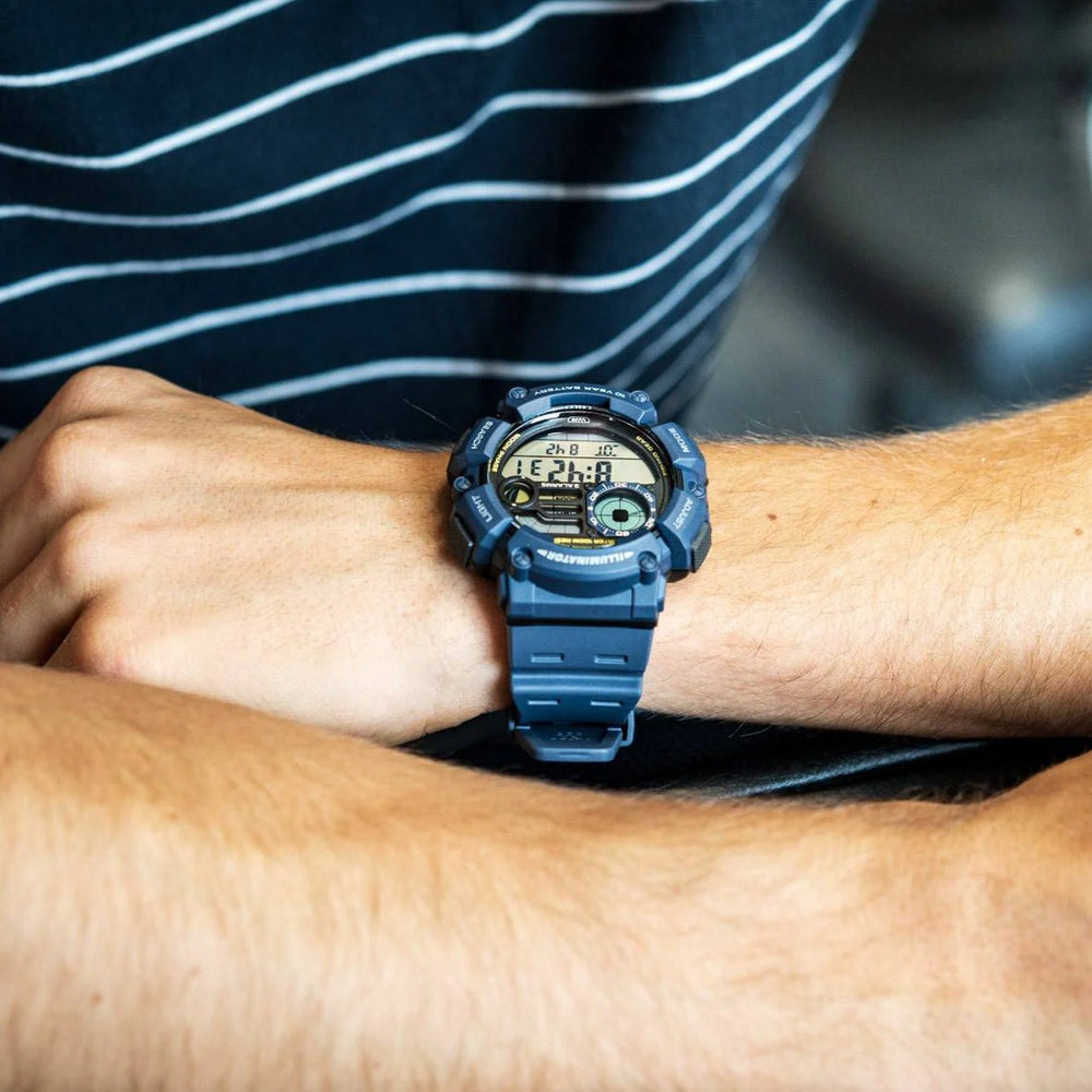 Casio Men's Blue Resin Watch, 100m Water Resistant | Ws-1500h-2avdf by i-watch